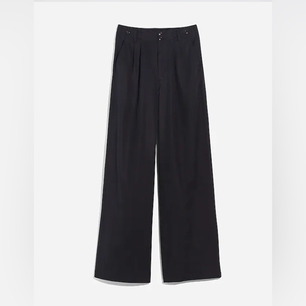 Madewell size 4 Black The Harlow Wide-Leg Pant New with tags